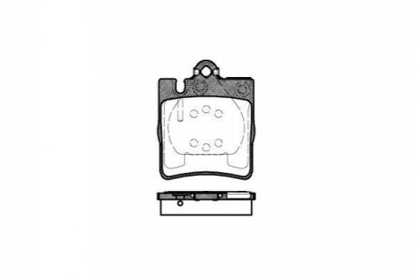 Дискові гальмівні колодки (задні) WOKING P6093.00 (фото 1)