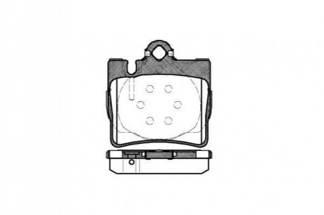 Дисковые тормозные колодки (задние) WOKING P670300 (фото 1)