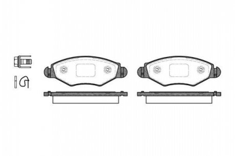 Дисковые тормозные колодки (передние) WOKING P7433.20 (фото 1)