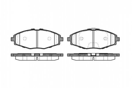 Дисковые тормозные колодки (передние) WOKING P7963.00 (фото 1)