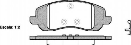 Колодки тормозные диск. перед. (пр-во Remsa) Mitsubishi ASX 10> / Dodge Caliber Avenger (P9043.20) WOKING