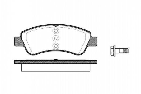 Дисковые тормозные колодки (передние) WOKING P9403.20 (фото 1)