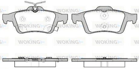 Колодки тормозные диск. задн. (пр-во Remsa) Ford Focus III (P9423.11) WOKING