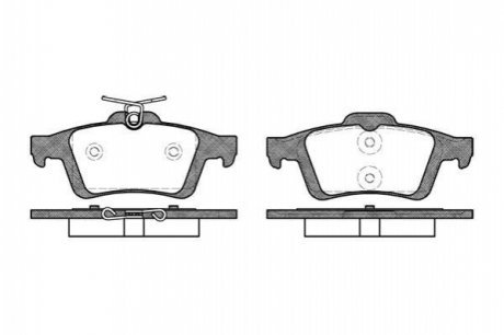 Дискові гальмівні колодки (задні) WOKING P9423.30 (фото 1)