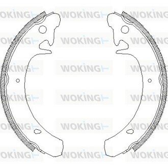 Барабанні гальмівні колодки (задні) Z4129.00