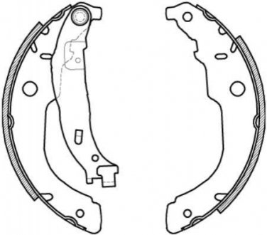 Колодки тормозные бараб. задн. (пр-во Remsa) PSA C3 II 207 (Z4212.00) WOKING Z421200