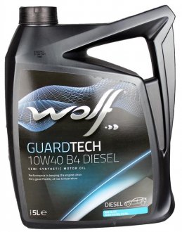 Масло моторное Guardtech B4 Diesel 10W-40 (5 л) WOLF 8303913 (фото 1)
