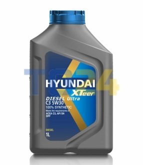 Олія ДВС 5W-30 Xteer HYUNDAI диз, Diesel Ultra C3 SN/C3, 1л, синт 1011224