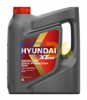 Олія ДВЗ 5W-40 Xteer HYUNDAI бенз, Gasoline Ultra Protection SN, 4л, синт 1041126