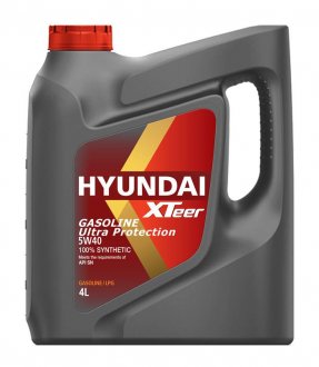 Масло ДВС 5W-40 Xteer HYUNDAI бенз, Gasoline Ultra Protection SN,   4л, синт 1041126