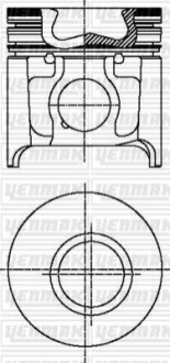 YENMAK Поршень с кольцами і пальцем (размер отв. 94.40/STD) FIAT Ducato, IVECO Daily 2.8d(8140,23,3700) 31-03690-000