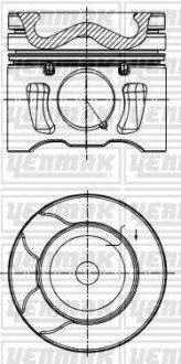 YENMAK Поршень с кольцами і пальцем (размер отв. 85.00/STD) CITROEN 2.0HDi/BlueHDi 06- (DW10CTED4 2.0 Hdi) 31-04194-000