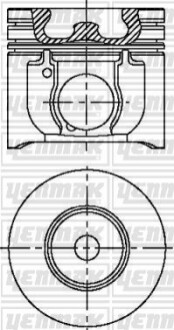 YENMAK Поршень с кольцами і пальцем (размер отв. 89.91/STD) FORD Transit 2.4TDE 01- (DOFA, V 184 TDI Duratorq) 31-04250-000