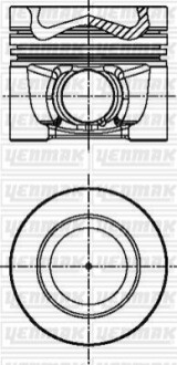 Поршень VW T5/T6 2.0TDI (81.01mm/STD) = 7150290000 YENMAK 3104341000 (фото 1)