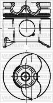 Поршень Citroen Berlingo/Peugeot Expert/Partner 2.0HDI (85.00mm/STD) (71-3749-00) = 7137490000 3104495000