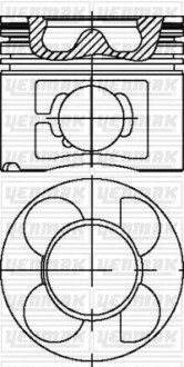 YENMAK Поршень с кольцами і пальцем (размер отв. 84 / STD) (M57 D30, M47D20R, TD6) 31-04615-000
