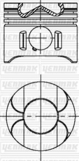 Поршень MB Vito (W639)/Sprinter 906 OM646 2.2CDI (88.00mm/STD) 3104697000