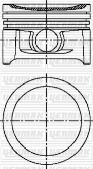 YENMAK Поршень с кольцами і пальцем (размер отв. 63.50/STD) DM Smart 0.7 98- (M 160 E6AL B03 / B04 / B05) 31-04720-000