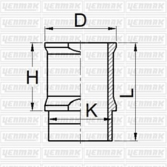 YENMAK Гильза цилиндра (размер отв. 72 / STD)(104-205) 51-05872-000