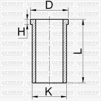 YENMAK Гильза цилиндра (размер отв. 88.00/STD) DB W202/W210/W211 2.2CDI (OM 611) 51-65606-000