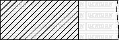 YENMAK Комплект поршневих кілець (79,00/STD) (1,2/1,5/3,0) OPEL ASTRA F/G 1.6 (4цил.) (C 1.6 NZ, X 16 SZ, X 16 SZR) 91-09803-000