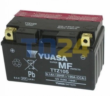 МОТО Yuasa 12V 9,1Ah MF VRLA Battery AGM TTZ10S(сухозаряжений)