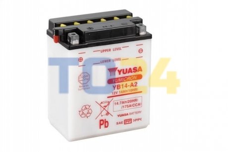 МОТО Yuasa 12V 14,7Ah  YuMicron Battery  YB14-A2 (сухозаряжений)