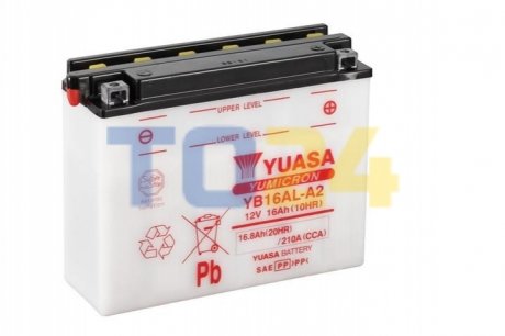 МОТО 12V 16,8Ah YuMicron Battery (сухозаряжений) YUASA YB16AL-A2 (фото 1)
