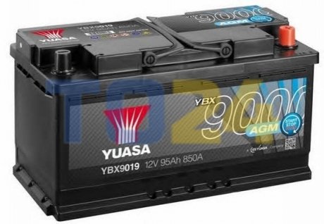 Акумулятор 95Ah-12v YUASA AGM  (353x175x190) YBX9019
