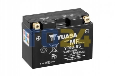 Аккумулятор 8,4Ah-12v AGM (150x70x105), L+ YUASA YT9B-BS (фото 1)