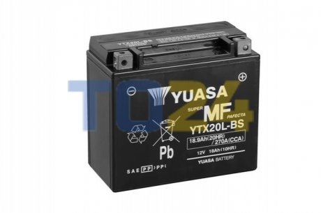 Акумулятор 18,9Ah-12v YUASA AGM (175x87x155), R+ YTX20L-BS