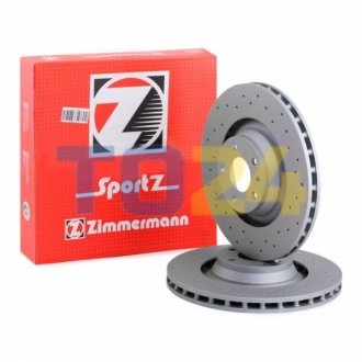 Гальмівний диск (передній) ZIMMERMANN 100.3319.52 (фото 1)