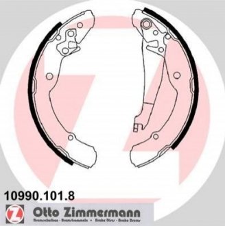 Барабанные тормозные колодки ZIMMERMANN 109901018 (фото 1)