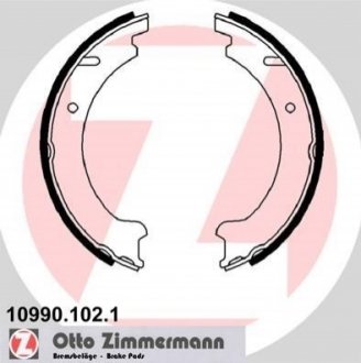 Гальмівні колодки ручного гальма ZIMMERMANN 109901021 (фото 1)