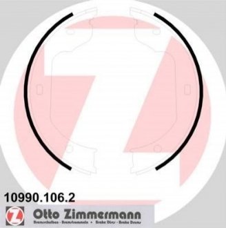 Тормозная колодка стояночного тормоза ZIMMERMANN 10990.106.2 (фото 1)