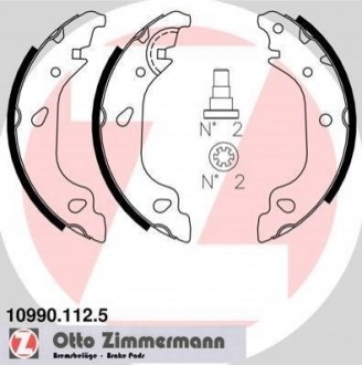 Гальмівні колодки (набір) ZIMMERMANN 109901125 (фото 1)