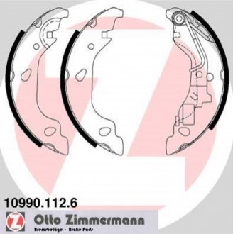 Гальмівні колодки (набір) ZIMMERMANN 109901126 (фото 1)