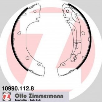 Гальмівні колодки (набір) ZIMMERMANN 109901128 (фото 1)