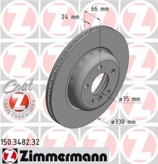 Тормозной диск ZIMMERMANN 150.3482.32 (фото 1)
