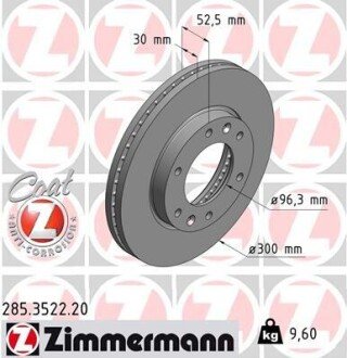 Диск гальмівний Coat Z 285352220