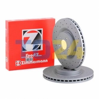 Гальмівний диск (передній) ZIMMERMANN 400.3649.52 (фото 1)