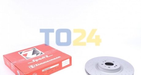 Тормозной диск (передний) ZIMMERMANN 400.3670.52 (фото 1)