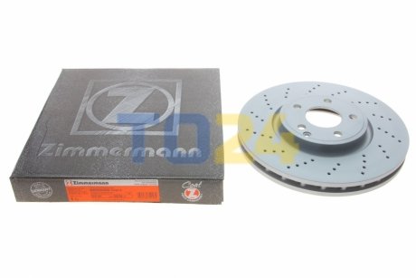 Гальмівний диск (передній) ZIMMERMANN 400.3676.20 (фото 1)