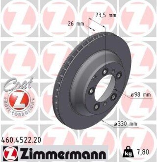 Диск гальмівний Coat Z 460452220