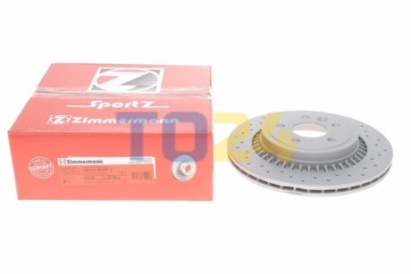 Тормозной диск (задний) ZIMMERMANN 610.3718.52 (фото 1)