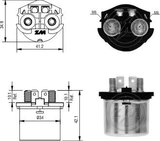 Втягуюче реле стартера ZM1101