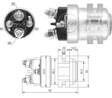 Допоміжне реле стартера ZM1403