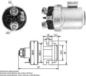 Втягивающее реле стартера ZM1405