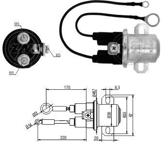 Допоміжне реле стартера ZM1407