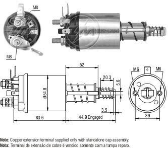 Втягуюче реле стартера ZM1613